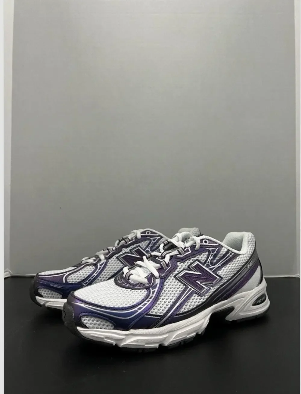 New Balance 740 Concord Grape U740CG2 Size 10.5 Men Mesh Runner White Purple Y2K